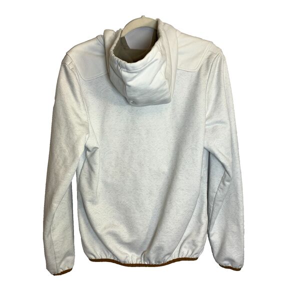 Almgwand Women’s White Hooded Zip Jacket Size 16 Embroidered Logo Apres Ski - Picture 2 of 13